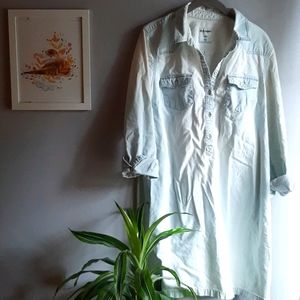🧶 2/$20 - Denim shirt dress